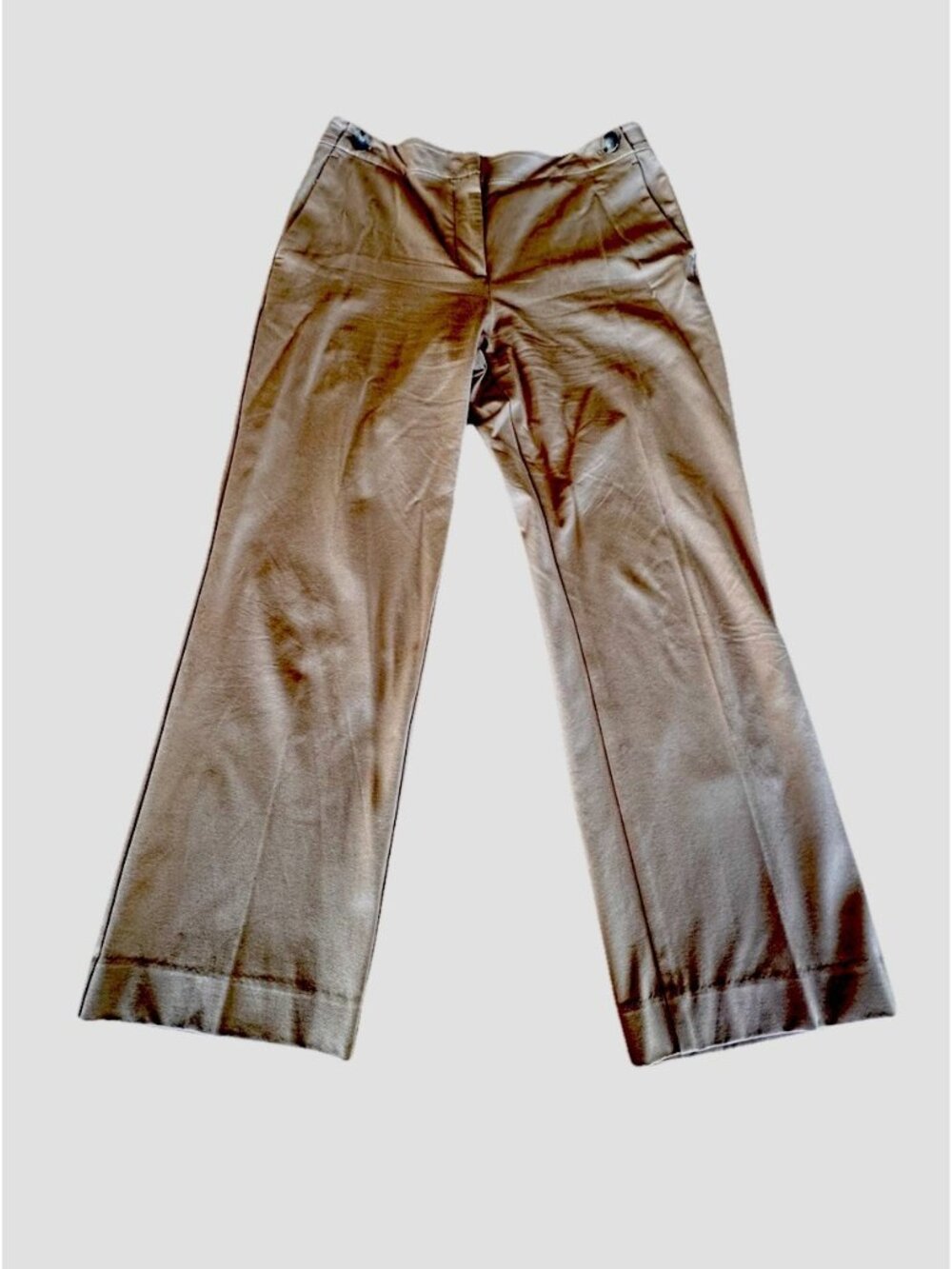 Ann Taylor Loft Sz 10 Camel Brown Trouser Pants Classic Work Wear